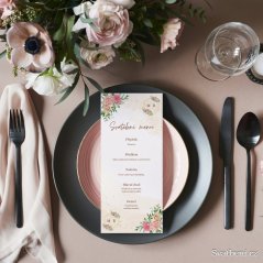 Svatební menu - Barevné růže