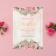 Svatební oznámení - Růžové květiny