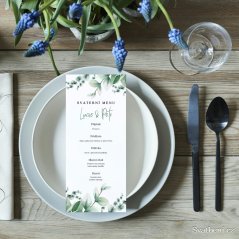 Svatební menu - Zelené listí