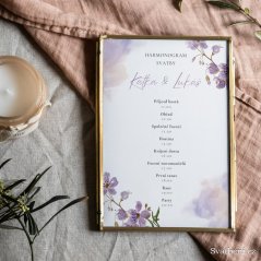 Harmonogram svatby - Fialové kvítí