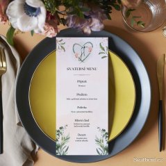 Svatební menu - Srdíčko